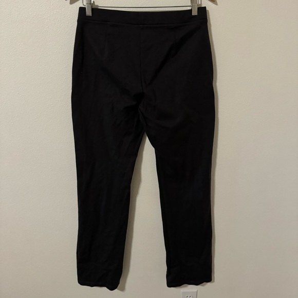 Eileen Fisher Black Stretch Jersey Straight Leg Pants Pull On Easy Pant-Small - Picture 2 of 6